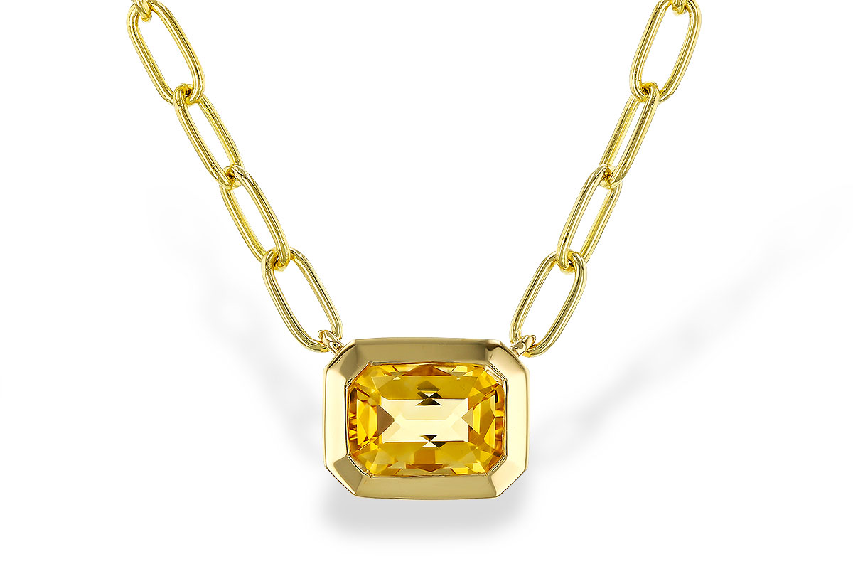 K275-14981: NECKLACE .86 CITRINE (18")