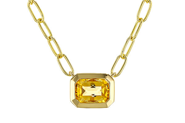 K275-14981: NECKLACE .86 CITRINE (18")