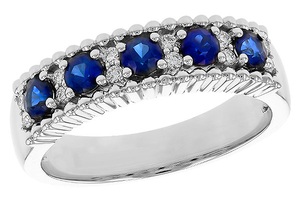 K275-17708: LDS WED RG .64 TW SAPPHIRE .76 TGW