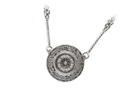 L006-07717: NECKLACE .45 BR .62 TW