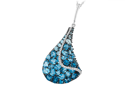 L187-86771: NECK 4.81 BLUE TOPAZ 4.94 TGW