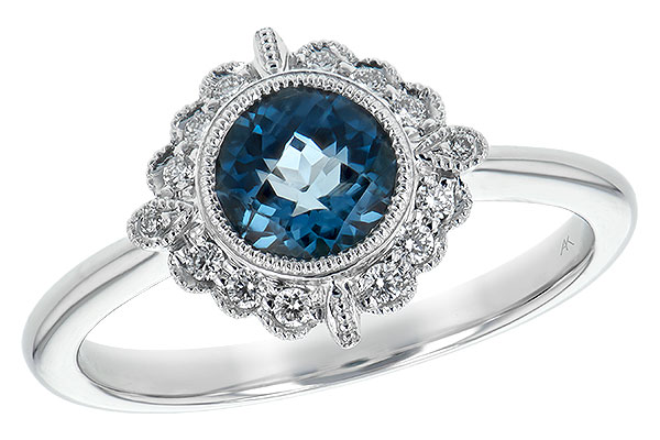 L189-64944: LDS RG .93 BLUE TOPAZ 1.05 TGW