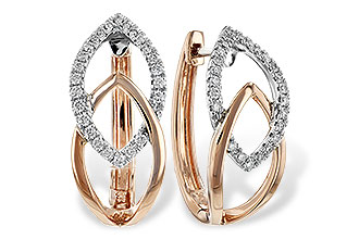 L189-71353: EARRING .25 TW (ROSE & WG)