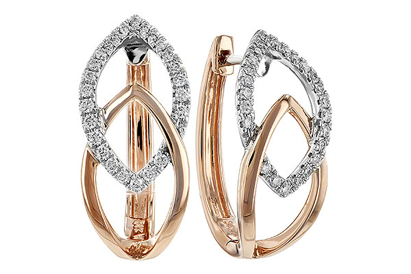 L189-71353: EARRING .25 TW (ROSE & WG)