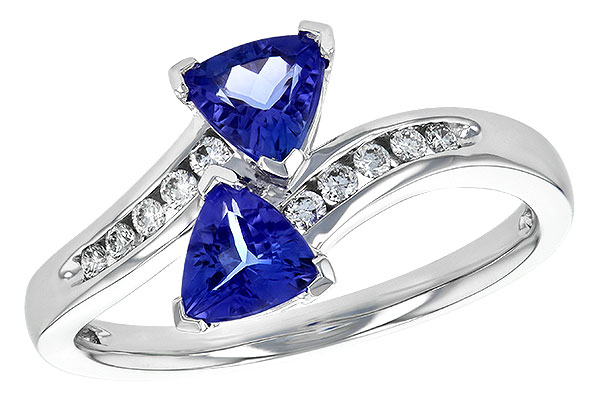 L190-54999: LDS RG .77 TW TANZANITE .90 TGW