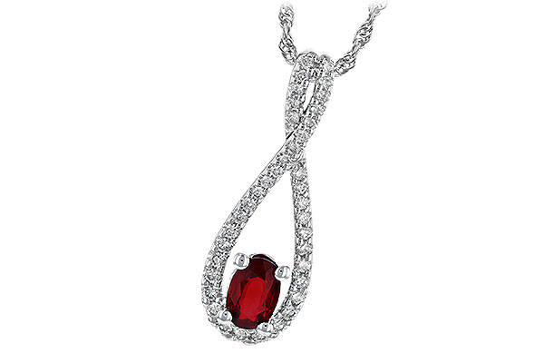 L190-56762: NECK .50 RUBY .74 TGW