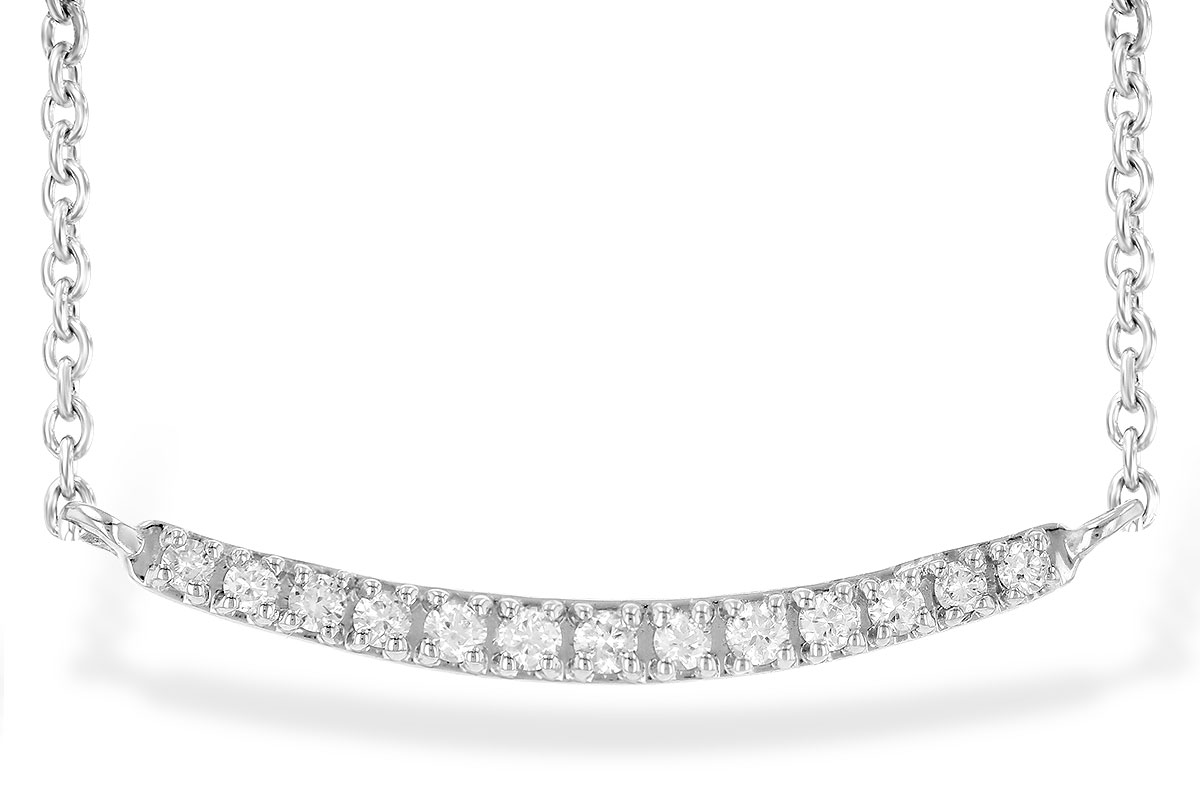 L190-60408: NECKLACE .10 TW (13 STONES)