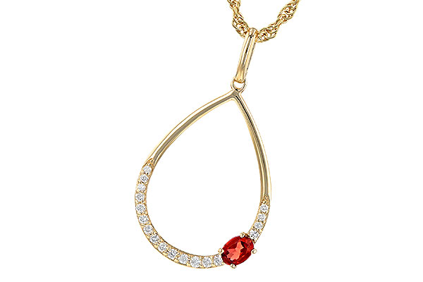 L190-62235: NECK .19 GARNET .28 TGW