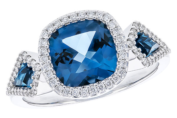 L274-21308: LDS RG 2.46 TW LONDON BLUE TOPAZ 2.72 TGW