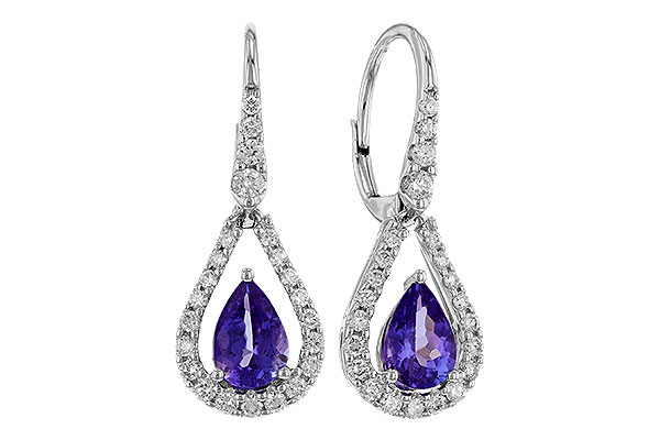 L275-10408: EARR 1.48 TW TANZANITE 1.98 TGW (7x5 PEAR)