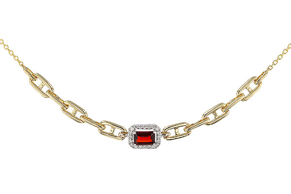 L275-11308: NECK .63 GARNET .75 TGW (6x4MM E.C. GAR / 18")