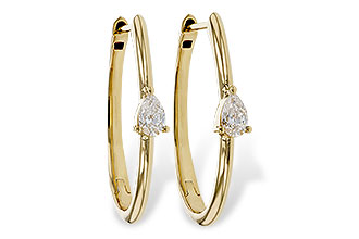 L275-11317: EARRINGS .45 TW PEAR DIAMONDS
