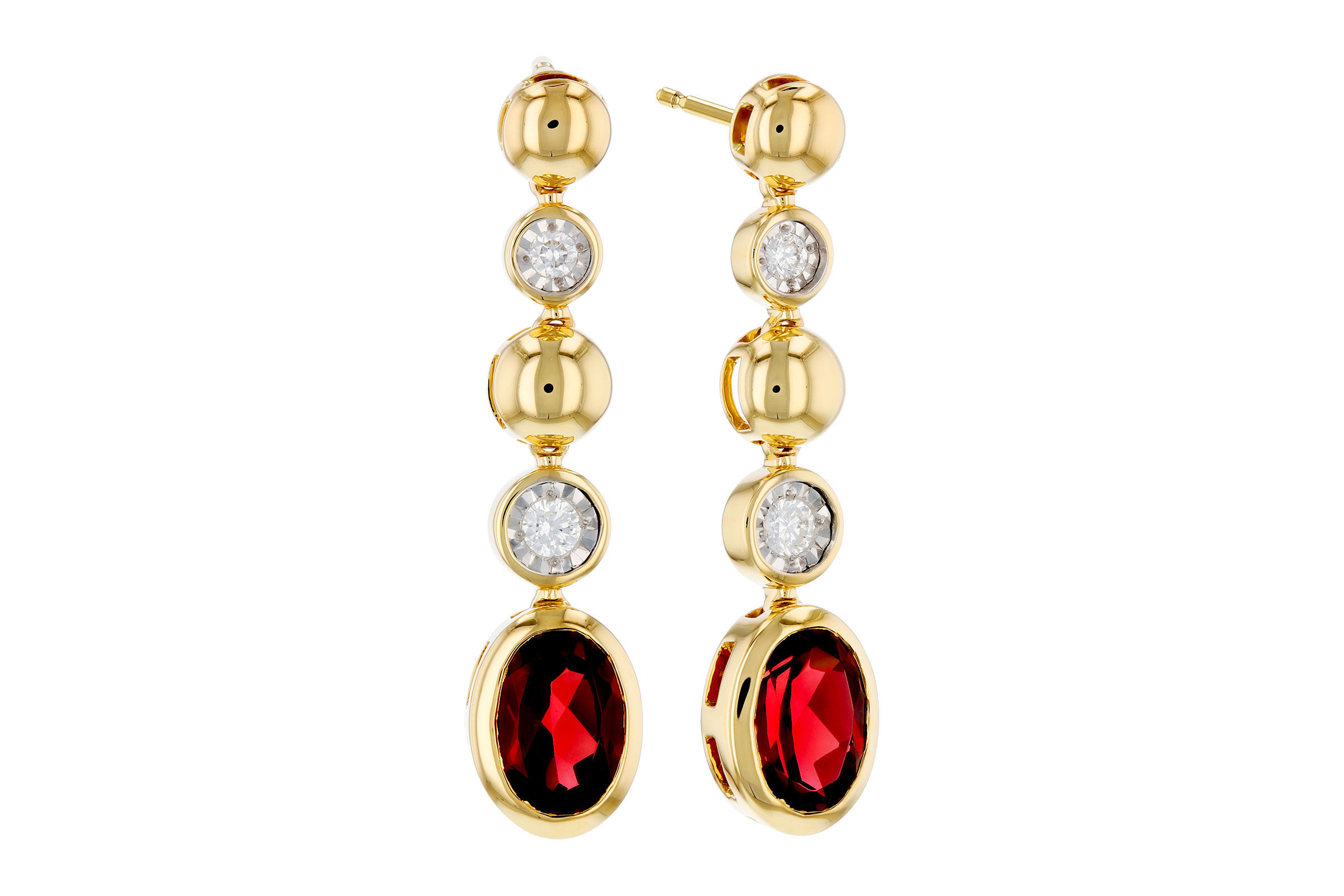 L276-01344: EARRINGS 1.76 TW GARNET 1.86 TGW