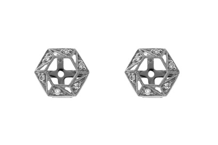 M000-63108: EARRING JACKETS .08 TW (FOR 0.50-1.00 CT TW STUDS)