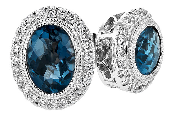 M189-64926: EARR 1.76 LONDON BLUE TOPAZ 2.01 TGW