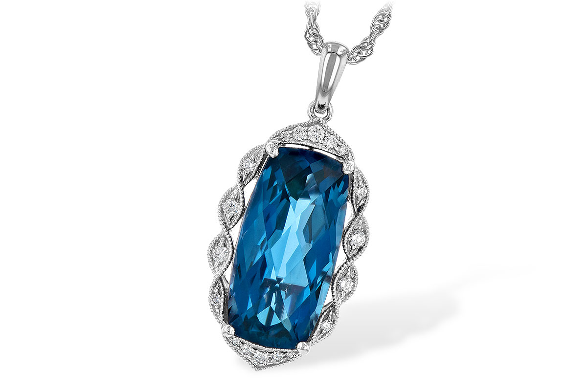 M190-55826: NECK 6.70 LONDON BLUE TOPAZ 6.81 TGW