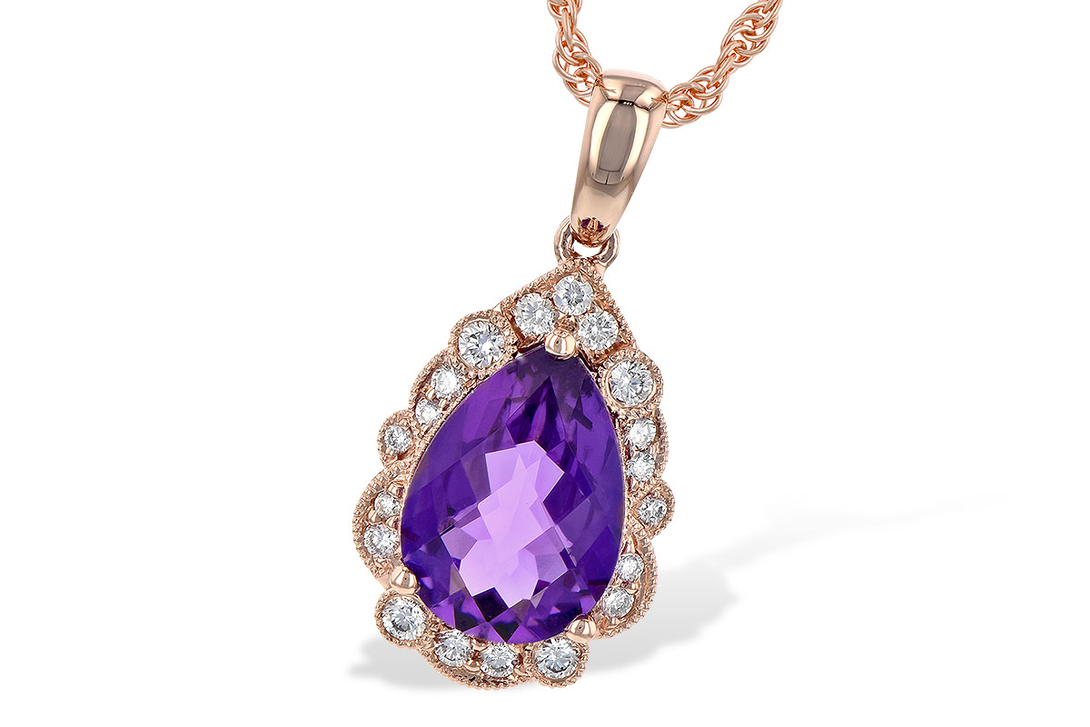 M190-62208: NECKLACE 1.53 AMETHYST 1.68 TGW (10x7 PS)