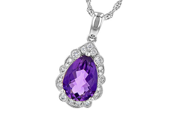 M190-62208: NECKLACE 1.53 AMETHYST 1.68 TGW (10x7 PS)
