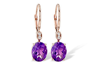 M190-63099: EARR 2.85 TW AMETHYST 2.90 TGW (9x7MM AMY)