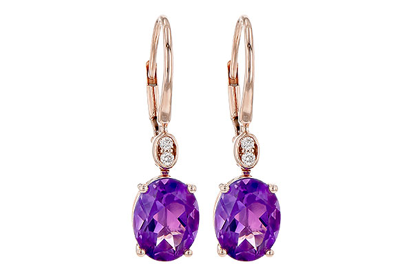 M190-63099: EARR 2.85 TW AMETHYST 2.90 TGW (9x7MM AMY)