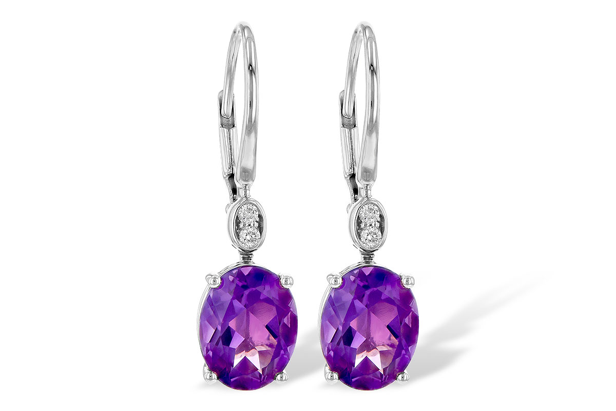 M190-63099: EARR 2.85 TW AMETHYST 2.90 TGW (9x7MM AMY)