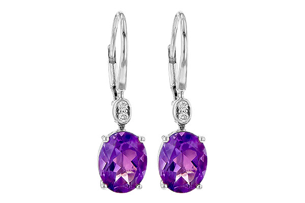 M190-63099: EARR 2.85 TW AMETHYST 2.90 TGW (9x7MM AMY)