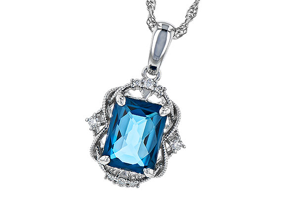 M273-30399: NECK 1.68 LONDON BLUE TOPAZ 1.73 TGW (8x6MM LBT)