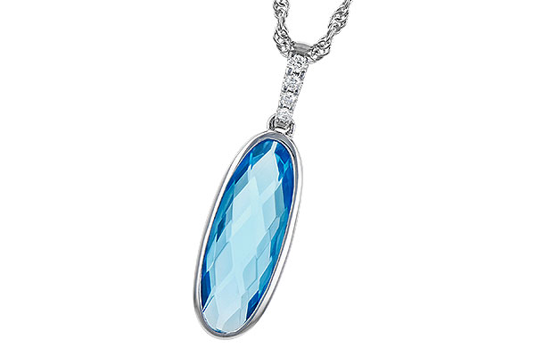 M273-30426: NECK 1.90 BLUE TOPAZ 1.93 TGW