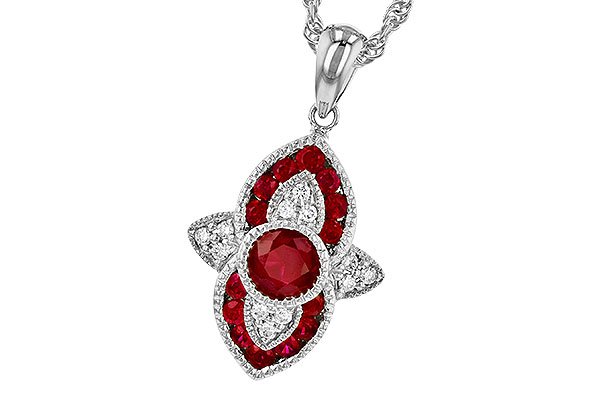 M273-30444: NECK .63 TW RUBY .70 TGW