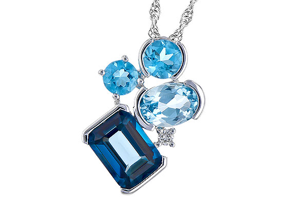 M273-34053: NECK 3.08 BLUE TOPAZ TW 3.11 TGW