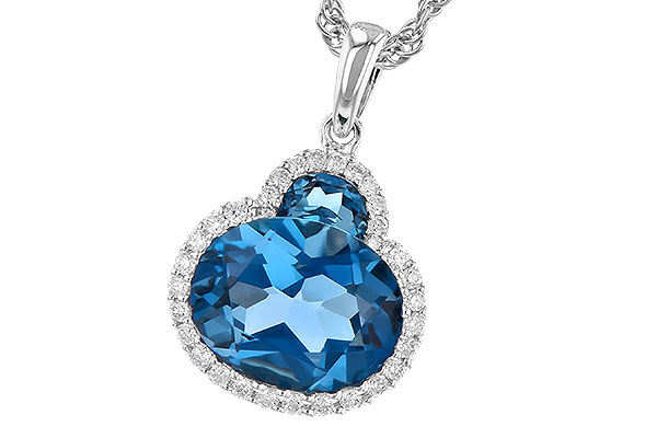 M273-34080: NECK 2.86 LONDON BLUE TOPAZ 3.00 TGW (10X8 OVAL)