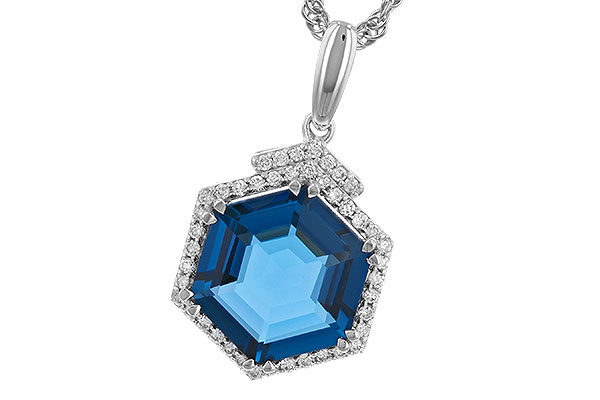 M274-22244: NECK 3.94 TW LONDON BLUE TOPAZ 4.12 TGW
