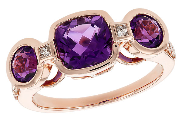 M274-24008: LDS RG 2.25 TW AMETHYST 2.50 TGW (7MM CUSHION)