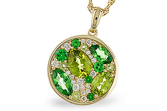 M275-13117: NECK 2.20 TW SEMI-PRECIOUS (TSAV, PER) 2.37 TGW