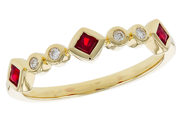 M275-13171: LDS WED RG .22 RUBY .27 TGW