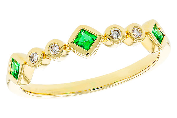 M275-14080: LDS WED RG .14 TW EMERALD .19 TGW