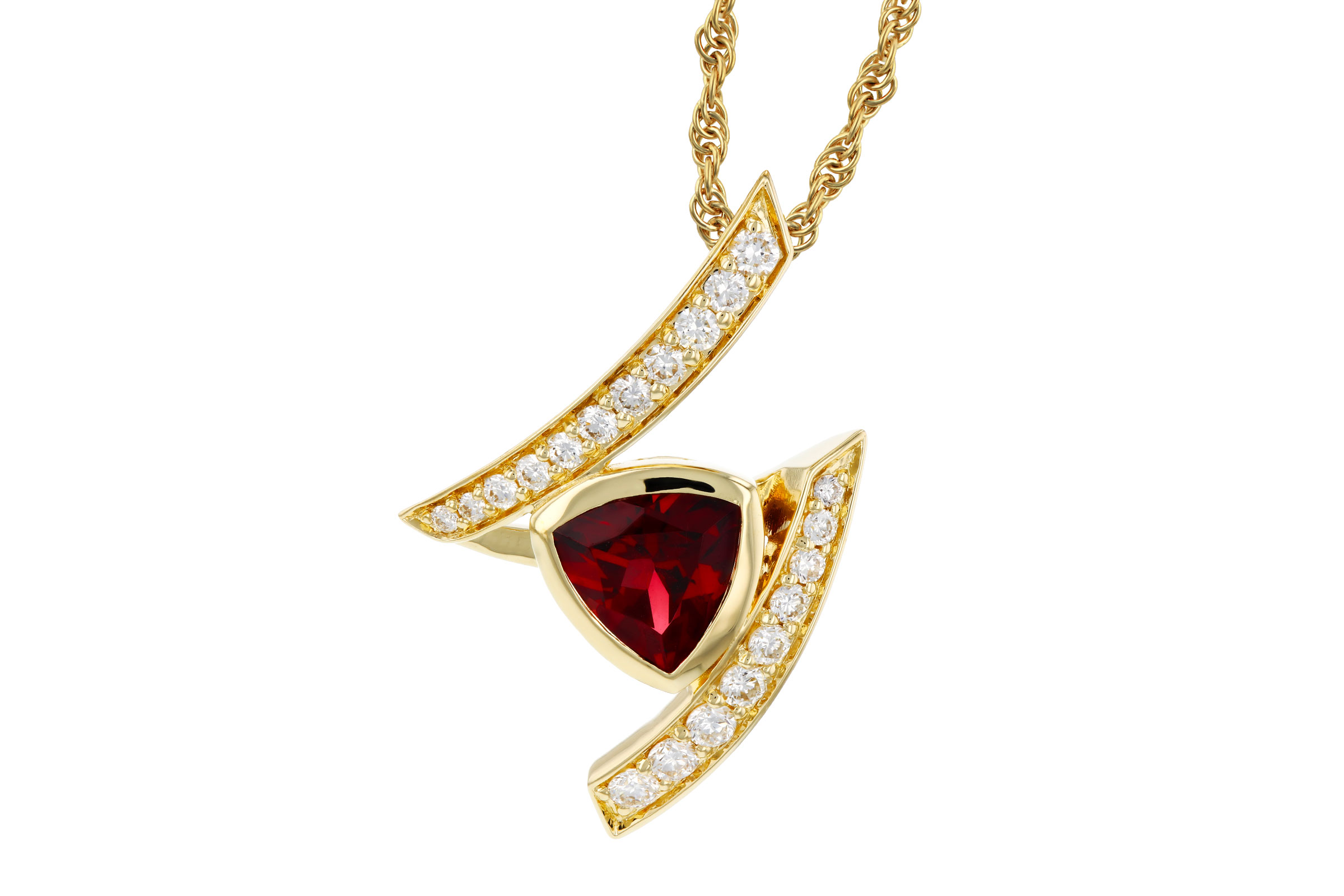 M276-03144: NECKLACE .84 GARNET 1.03 TGW (6MM GAR)